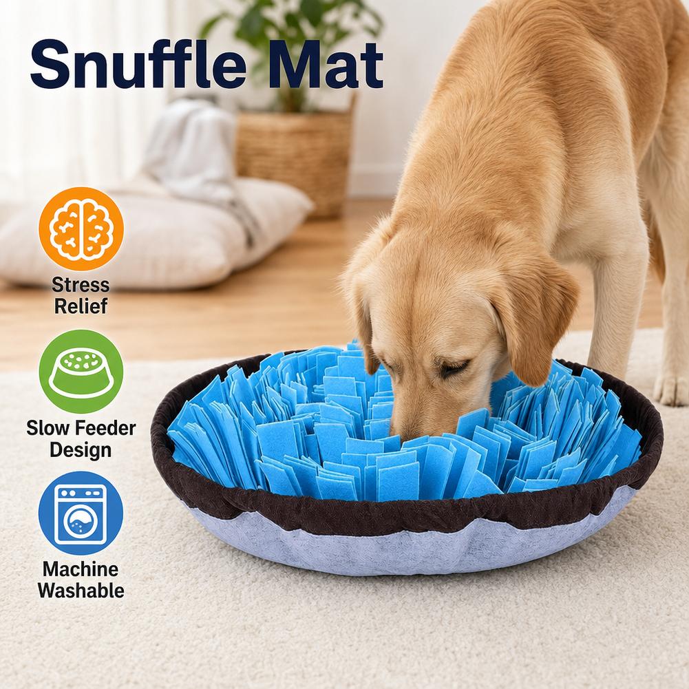 Dog Puzzle Feeder Toy - Интерактивный коврик-головоломка для собак, коврик для