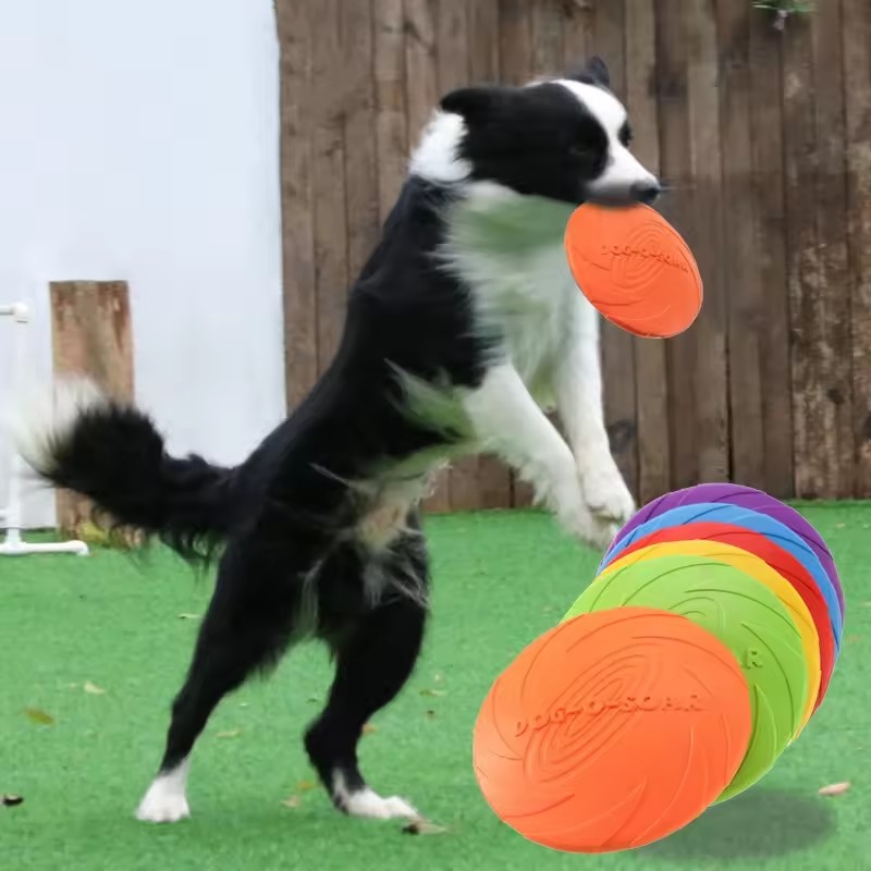 Интерактивная силиконовая игру – обзор и цена Flying Disc Dog Training Toy