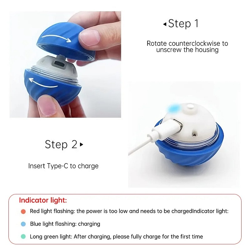 Интерактивный умный мяч-игрушк – обзор и цена Automatic Moving Dog Ball