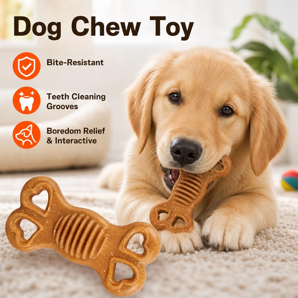 Неразрушимая игрушка-кость для – обзор и цена Teeth Cleaning Dog Chew Bone