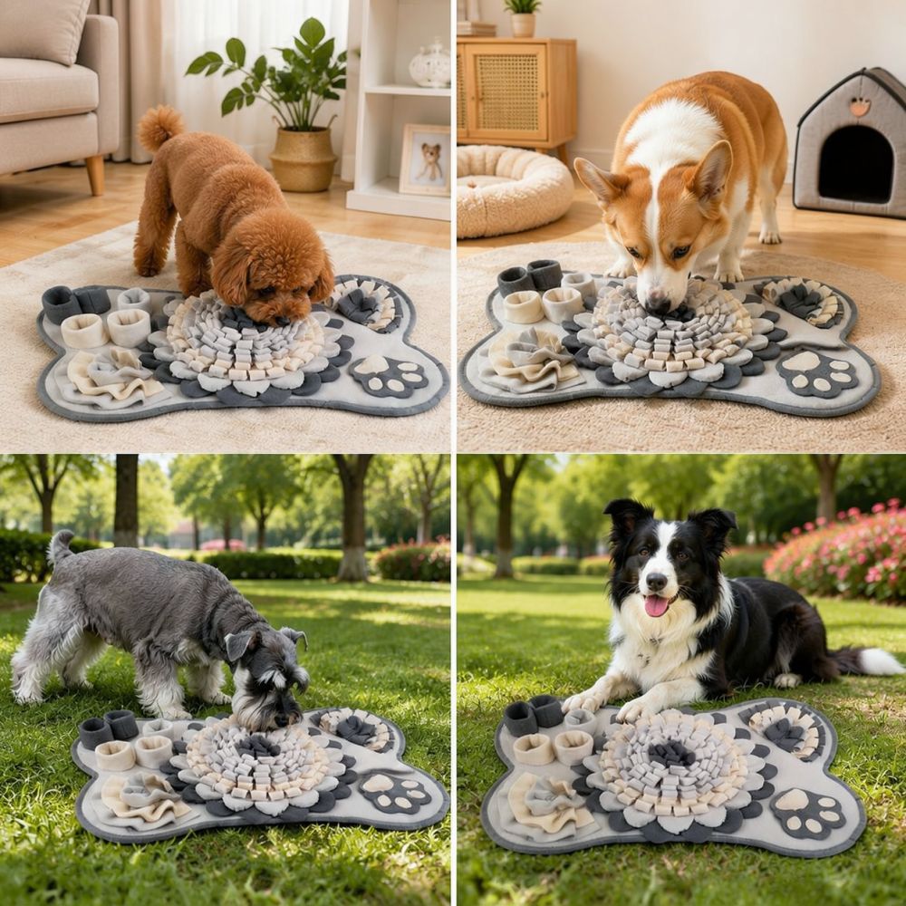 Коврик для собак в форме кости – обзор и цена Dog Puzzle Feeder Toy